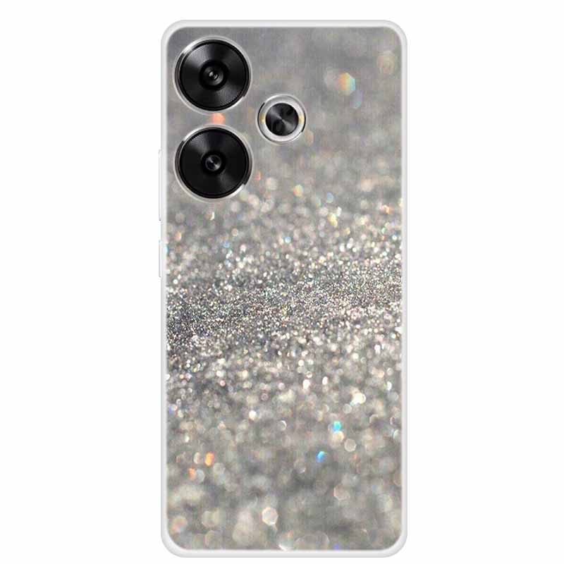 Marble Soft Phone Case For Poco F6 Transparent Case Silicone TPU Cover Funda Para Shield Clear Case for Xiaomi Poco F6 F 6 Pro