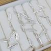 50Pcs Feather Charm Hanging Pendant For Craft Project Necklace Jewelry Making Ethnic Costume And Clothing Decoration