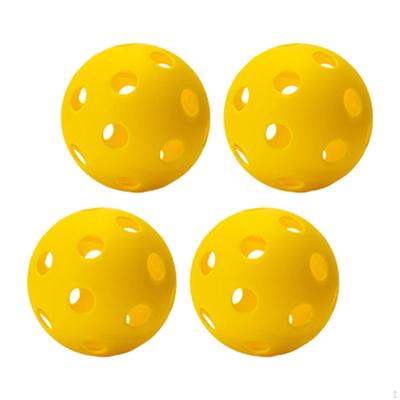 Pickleball-Bälle für den Innenbereich, 74 mm, 26 Löcher, Übungsspielzeugball, Golfhohlball für Gerichte