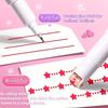 6Pcs/8Pcs Flower Line Shape Highlighter Pen Roller Tip Curve Liner Marker Kawaii Korean Stationery School Office Supplies Gifts