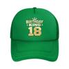 Glamorous Golden Th Birthday BIRTHDAY KING Adjustable Designed for Couples Suitable for Outdoor  Mesh Baseball Cap