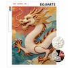 Pearl Art Painting Home Wall Decor Chinese Dragon Pearl Gemstone Painting Picture Crafts Adult/Beginner Gift Creative Home Decor Unframed