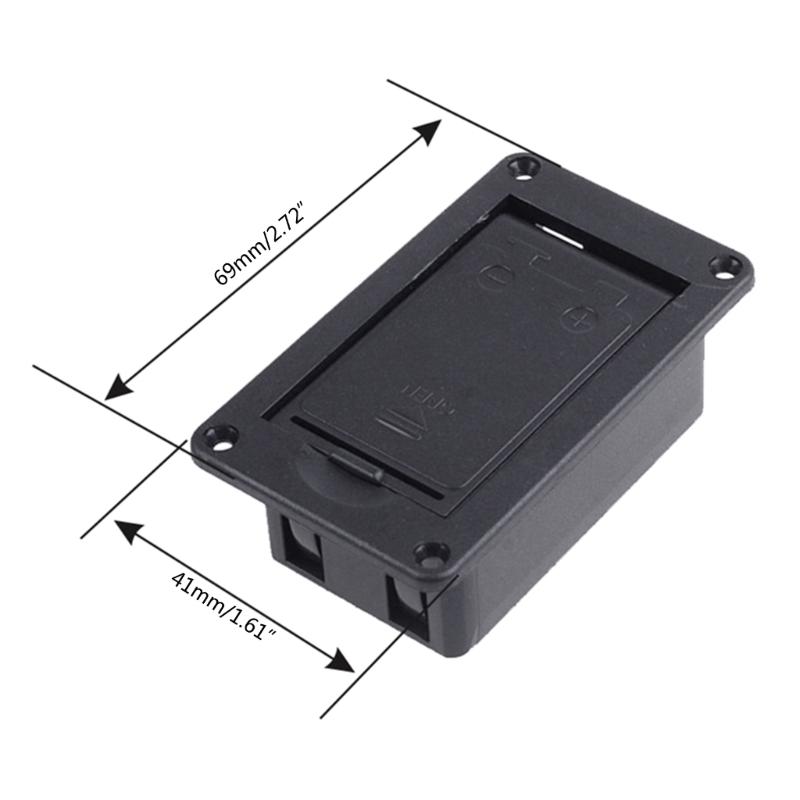 Battery Case Box 9V Battery Compartment for Electric Guitar Bass Accessories