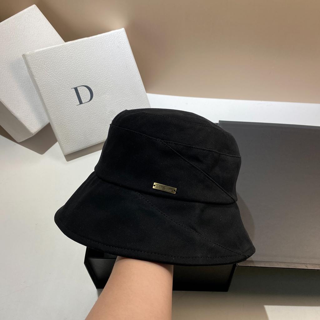 Cotton Bucket Hat Women'S Spring And Summer Outdoor Sunscreen Face Cover Casual Hat Simple Internet Celebrity Basin Hat Tide