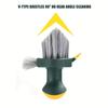 2 In 1 Slit and Floor Brush - Durable Plastic, Portable Design for Bathroom, Kitchen and Living Room Cleaning
