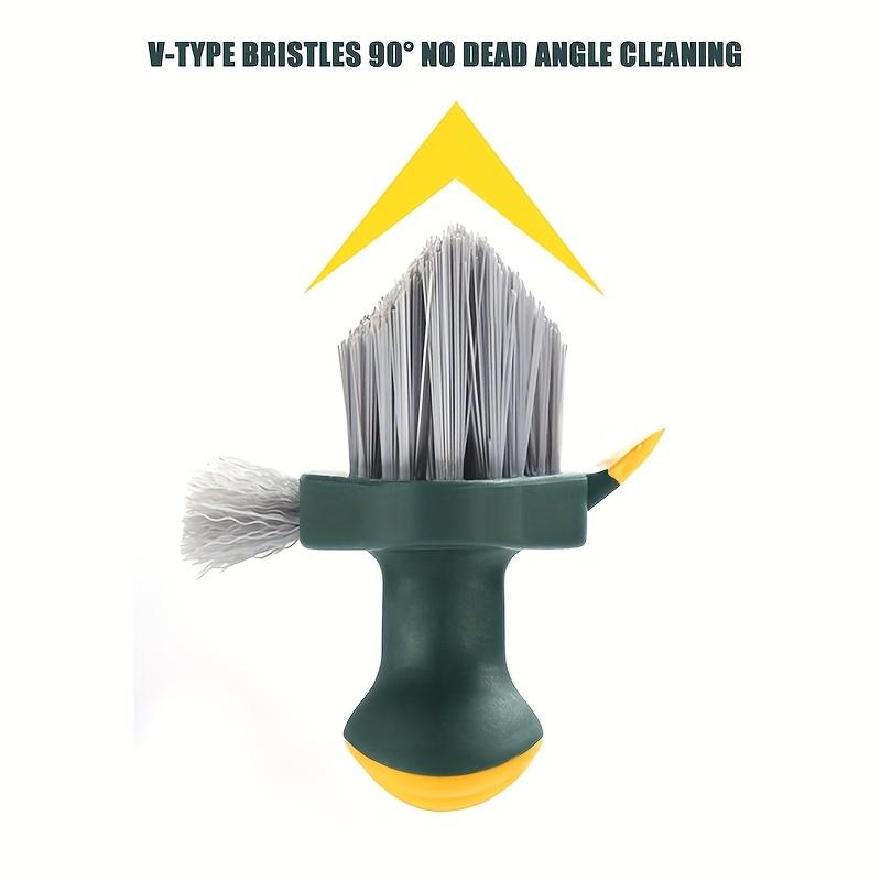 2 In 1 Slit and Floor Brush - Durable Plastic, Portable Design for Bathroom, Kitchen and Living Room Cleaning