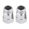 2Pcs 32mm M18*1.5 O2 Oxygen Sensor Extender Extension Spacer Bungs Adapter Silver