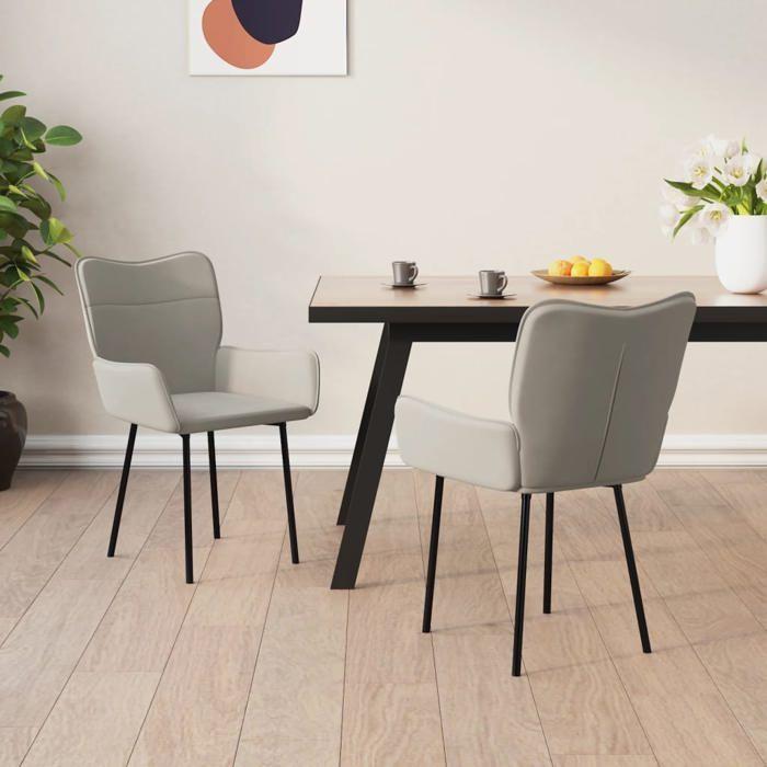 VidaXL 2x Chaises de Salle à Manger Fauteuils à Dîner Chaises de Cuisine Sièges à Dîner Chaises de Repas Restaurant 344820