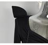 Korean Square Neck Slim Pleated Shoulder Pad Crop Top