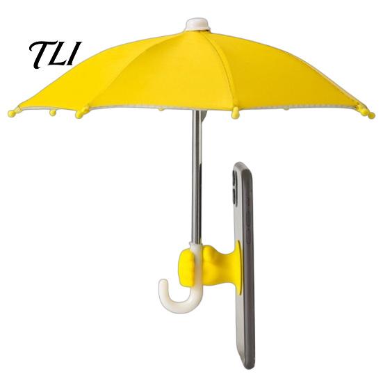 Beach Phone Accessories Umbrella with Suction Cup, UV Protection Mini Cellphone Umbrella, Universal Mobile Holder for Travel Outdoor Sun Shield