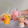 100PCS 1.1 MM Large Diameter Drinking Straws Individual Packaging Smoothies Straw  Party