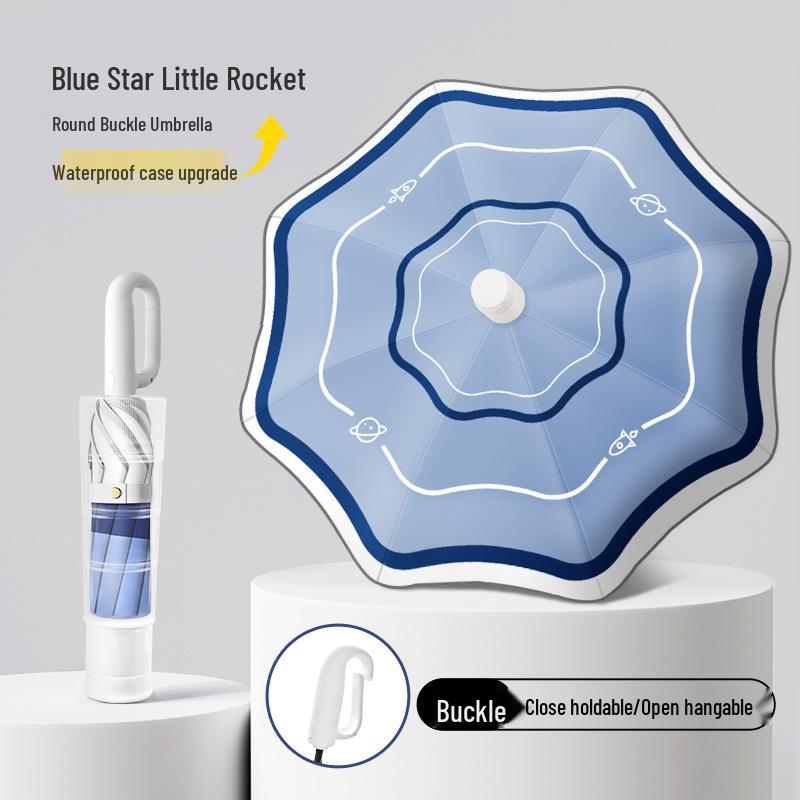 Children's Safe Automatic Umbrella - Anti-Stab, Rounded Corners for School Boys & Girls