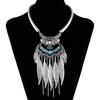 Fashion Jewelry Leaf Tassel Vintage Necklaces and Pendants New Necklaces Collars Bohemian Necklace Accessories