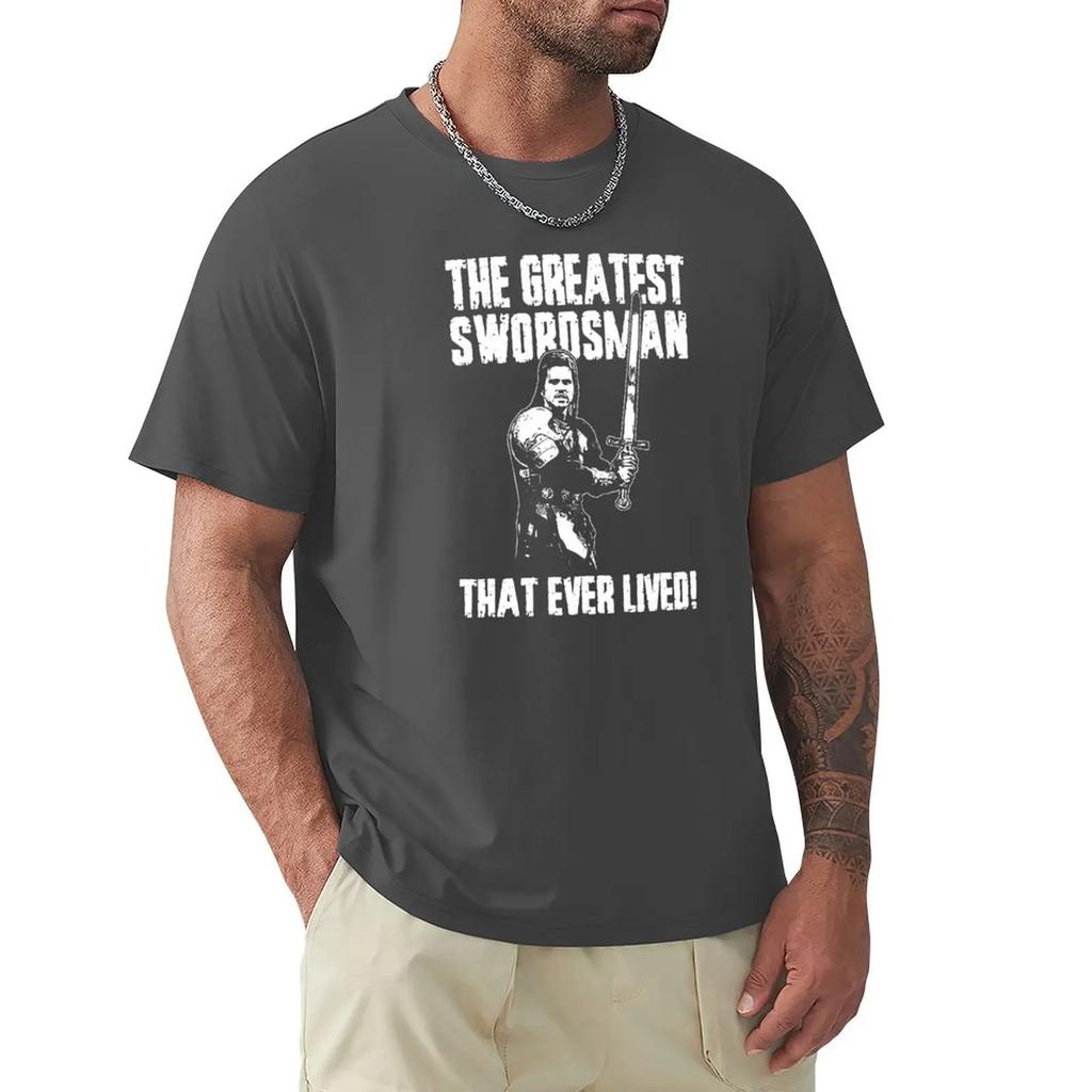 The Greatest Swordsman - Madmartigan T-Shirt T-shirts Man Summer Clothes Short Sleeve Tee Plain Black T Shirts Men
