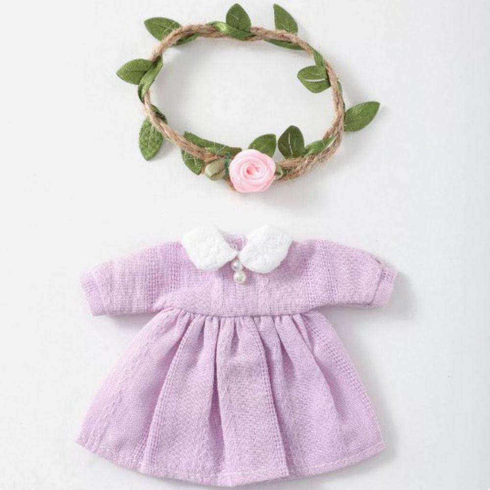 Long Sleeve Fairy Outfits Dresses Doll Clothes Skirt for 1/11 OB11 Dolls/for 1/12 BJD Doll