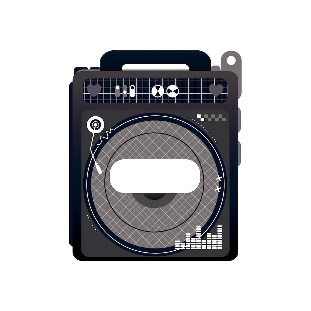 

Boombox Badge Frame Black
