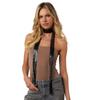 2025 Nouveau Foulard Métallique à Sequins Pour Femmes Boîtes de Nuit Fête Collier Brillant Bijoux Personnalité Tendance Accessoires de Mode Polyvalents