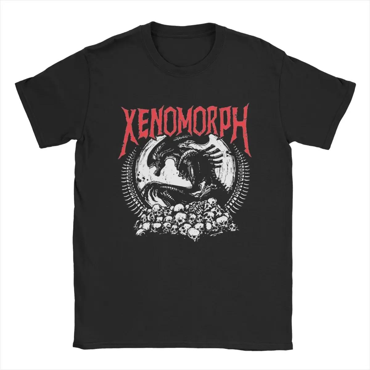 

Men s T-Shirt Death Metal Xenomorph Alien Movie Amazing 100% Cotton Tee Shirt Short Sleeve T Shirt O Neck Clothing Summer#Color XXXXXL чёрный