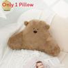 Arctic Velvet Bear Cushion With Embroidered Cartoon Animal For Home Decor