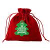 Christmas Flannel Gift Bag: Red Drawstring Bag for Candy, Peace Fruit, and Wedding Favors