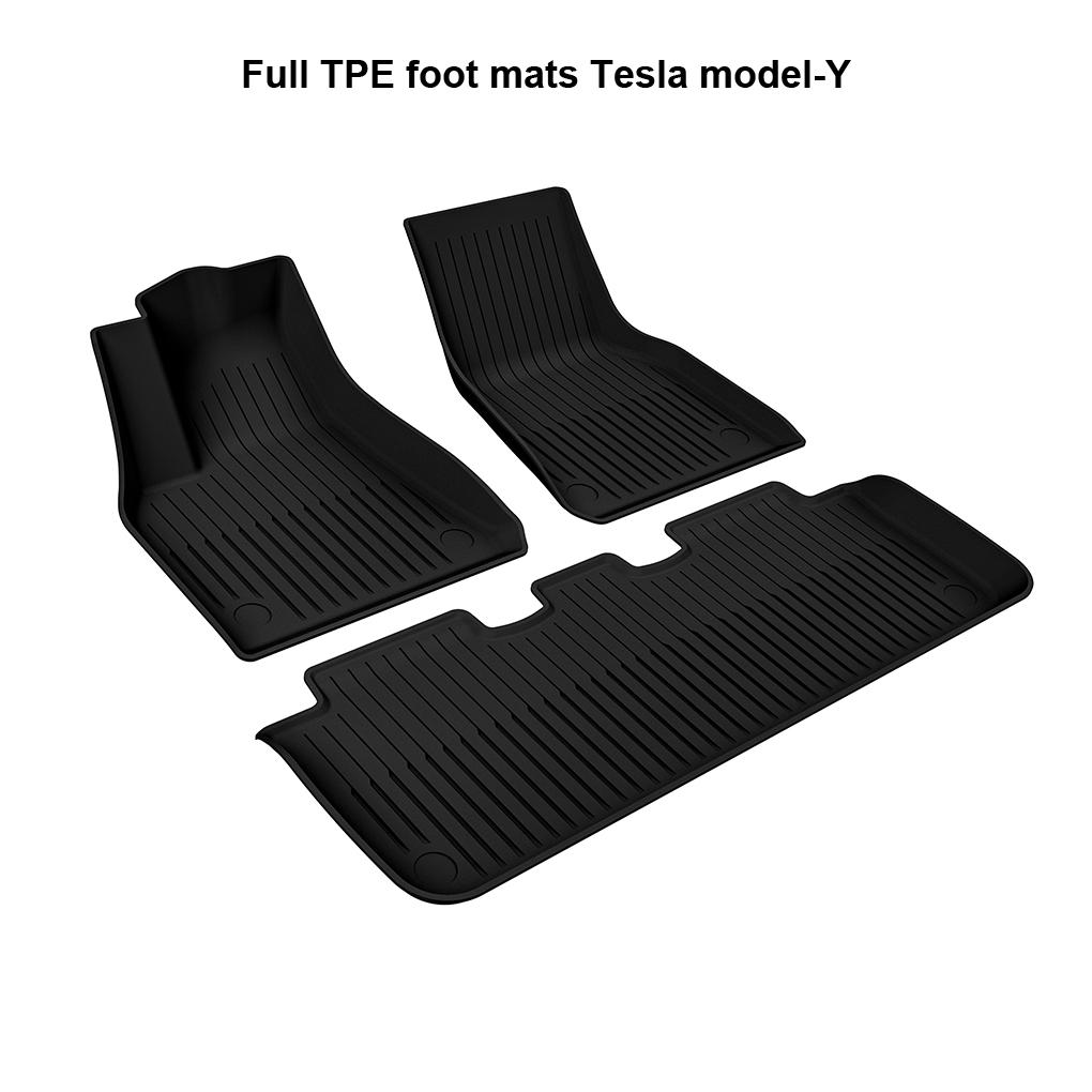 Easy To Clean Interior Accessories Car Looking New Floor Mats For Model Y /Model 3 TPE Floor Mats