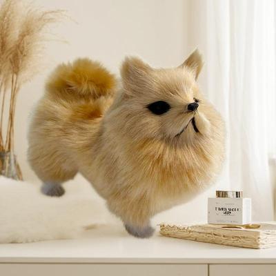 Plush Pomeranian Dog Ornament - Cute Toy Gift for Children