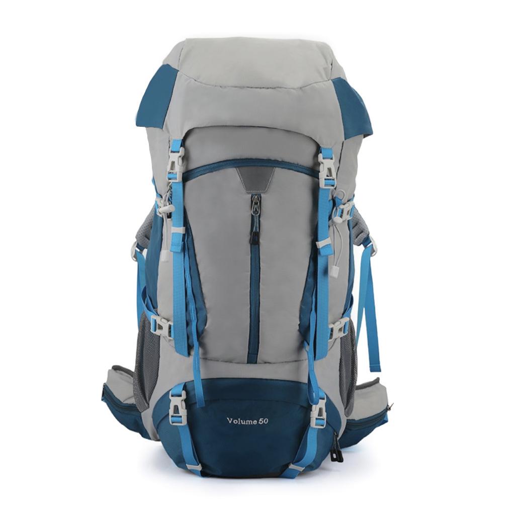 50L Waterproof Nylon Hiking Backpack - Large Capacity, Multifunctional for Outdoor Sports, Camping, and Travel