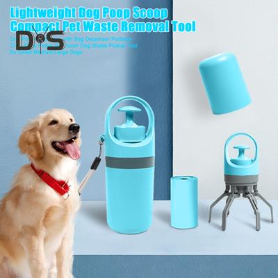 Torba Dağıtıcılı Köpek Kaka Toplayıcı Taşınabilir Pençe Kaka Toplayıcı Küçük Orta Büyük Köpekler İçin Temassız Köpek Atığı Toplama Aracı