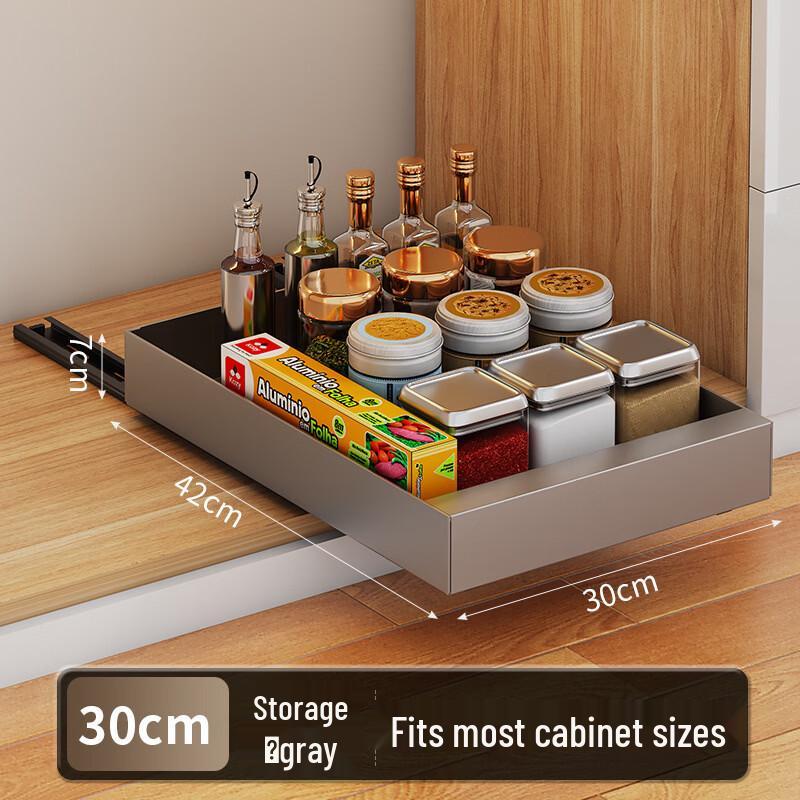 CMAOS Retractable Cabinet Pull-Out Drawer Organizer