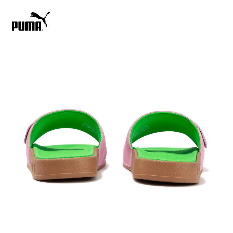 Puma Leadcat 2.0 Lightweight Comfortable Anti-Friction Slide Sandals Unisex sandals Pink Gold Green 399041-02