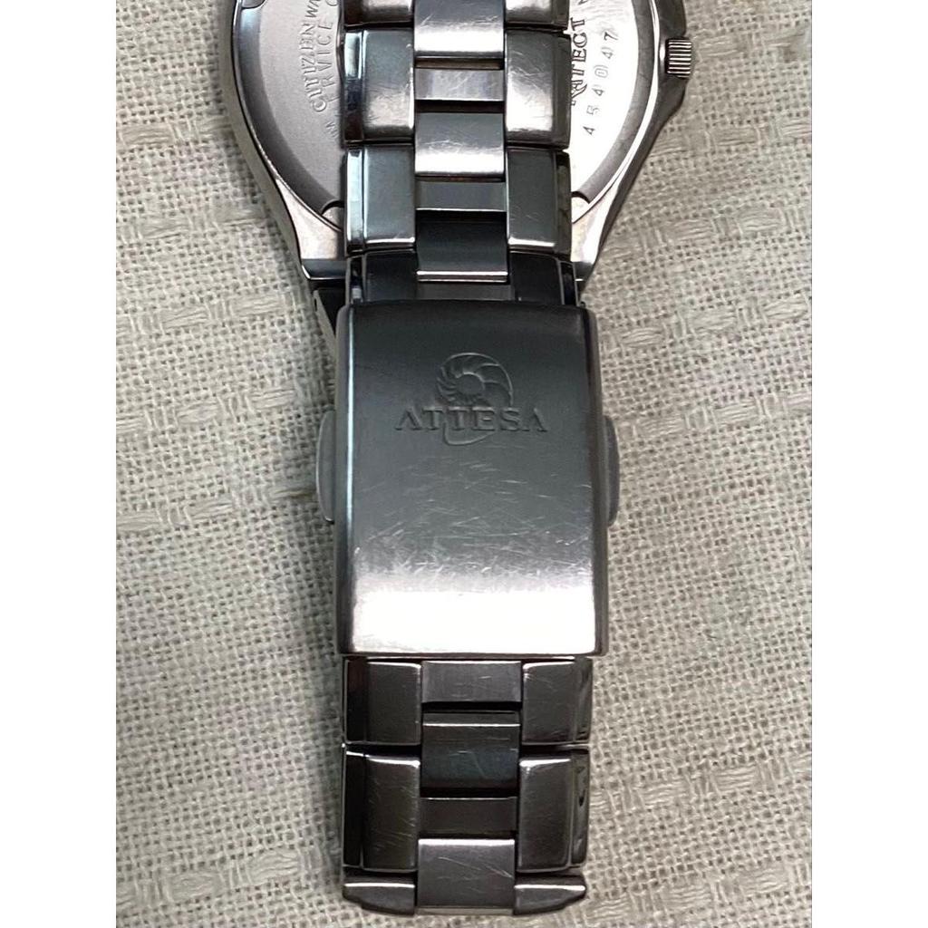 Used [Normal operation product] Citizen Atessa ATD53-2615 H415-T003788 Eco Drive Titanium radio clock