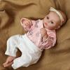 46cm Doll Toy Meadow 3D Painted Skin Bebe Reborn Baby Painted Hair Dolls Soft Vinyl Feel Touch Dolls Toys