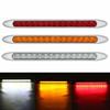 2PCS Trailer Taillight 15LED Truck Turn Signal Rear Brake Lamp 12V 24V for Trailer RV Boat Bus Scania rear tail lights Red
