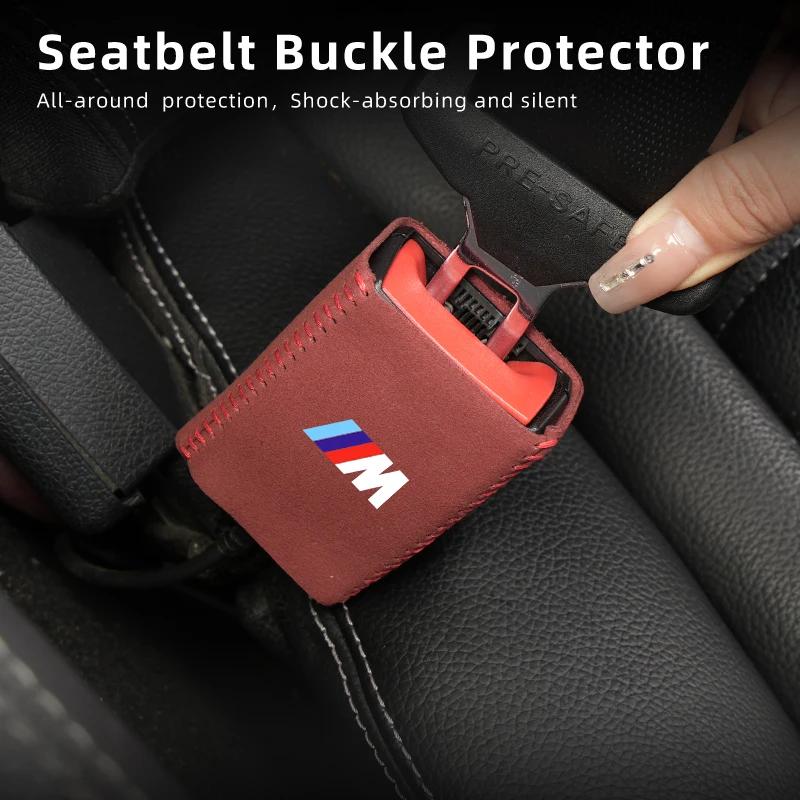 BAGF7 Autoaufkleber Heiß Für BMW Alcantara Sicherheitsgurt-Basisabdeckung 2026 Für BMW X1 X2 X3 X4 G30 6GT E46 E90 E60 F30 E36 F20 E52.81 E70 E91