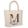 Beach Bag - PLANETEE - Insulated Melinda Letter Flower - Cotton - Large Capacity - Printed In France