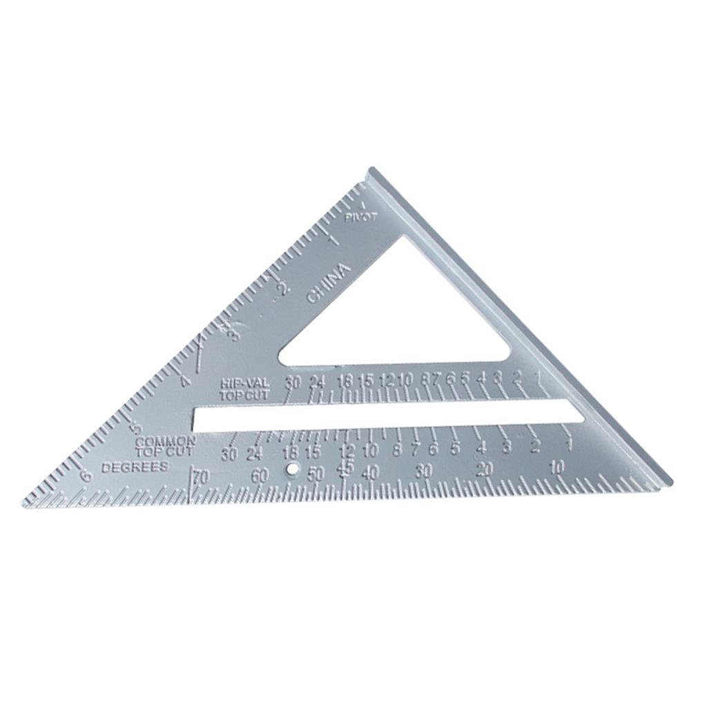 Square Protractor High-Precision Aluminum Alloy Triangle Ruler Double Scale Miters Framing Measurement Ruler Lightweight