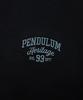 Pendulum Cotton Small Lettering Embroidered Short Sleeve T-Shirt Lq2Tu282_Black