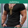 Color Summer Mens Vneck Tee Matching Short Sleeve Tshirt Youth Slim Fit Sports Fitness Men Top