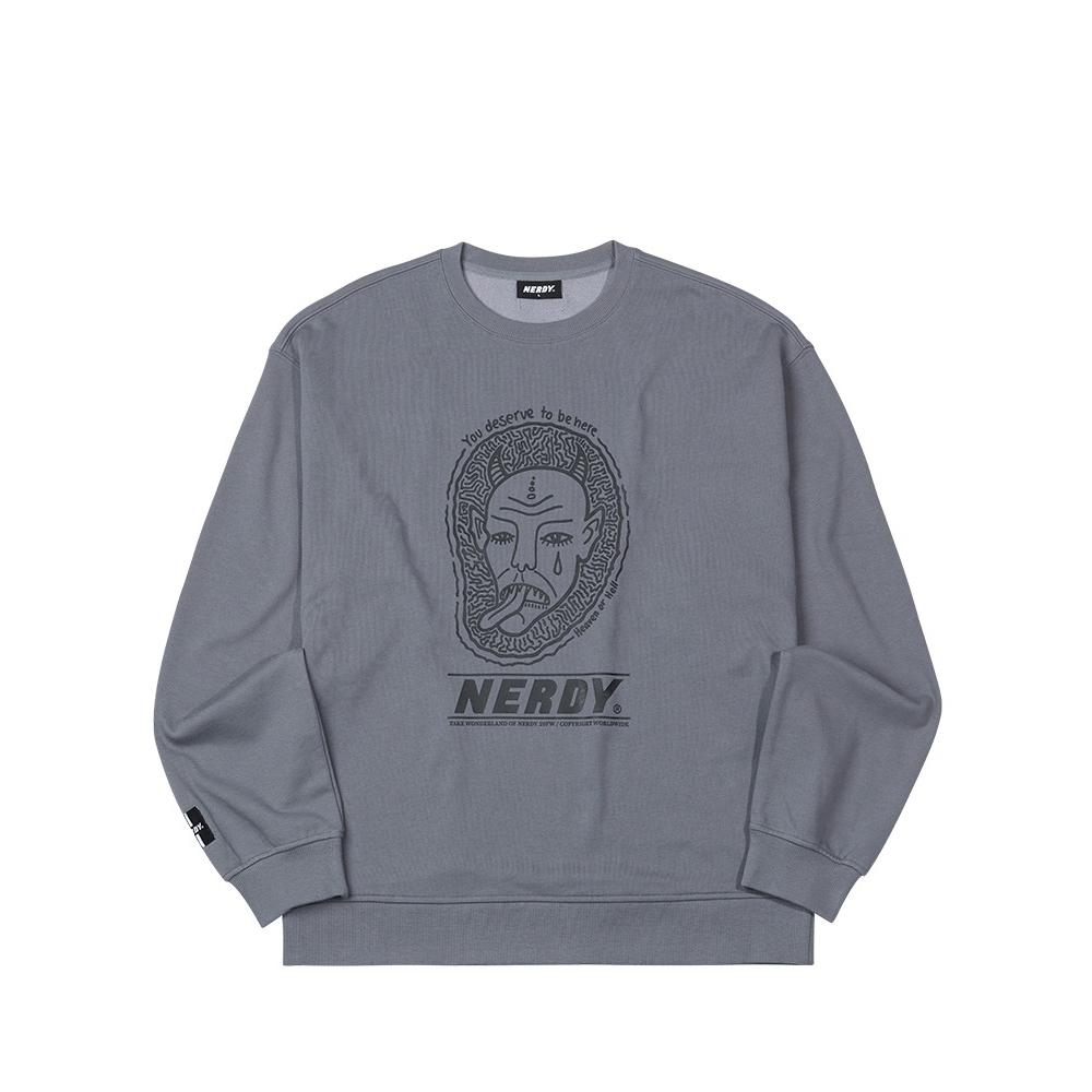 

NERDY 20FW Devil Толстовка Серая