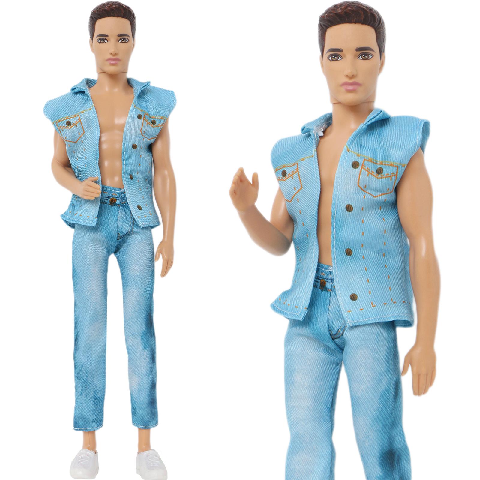 Набор модной одежды для кукол для пары: брюки+рубашки+обувь. Игровой набор для кукол 30 — фото 2