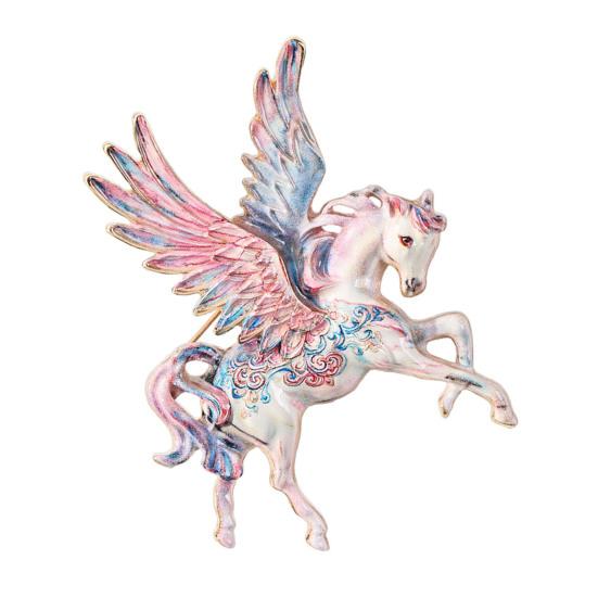 

Брошь Летающая Лошадь Сплав Цинка Эмаль Лошадь Лацканный Значок Свитер Кардиган Пальто Украшение Делового Костюма Мужские Женские Аксессуары для Одежды розовый