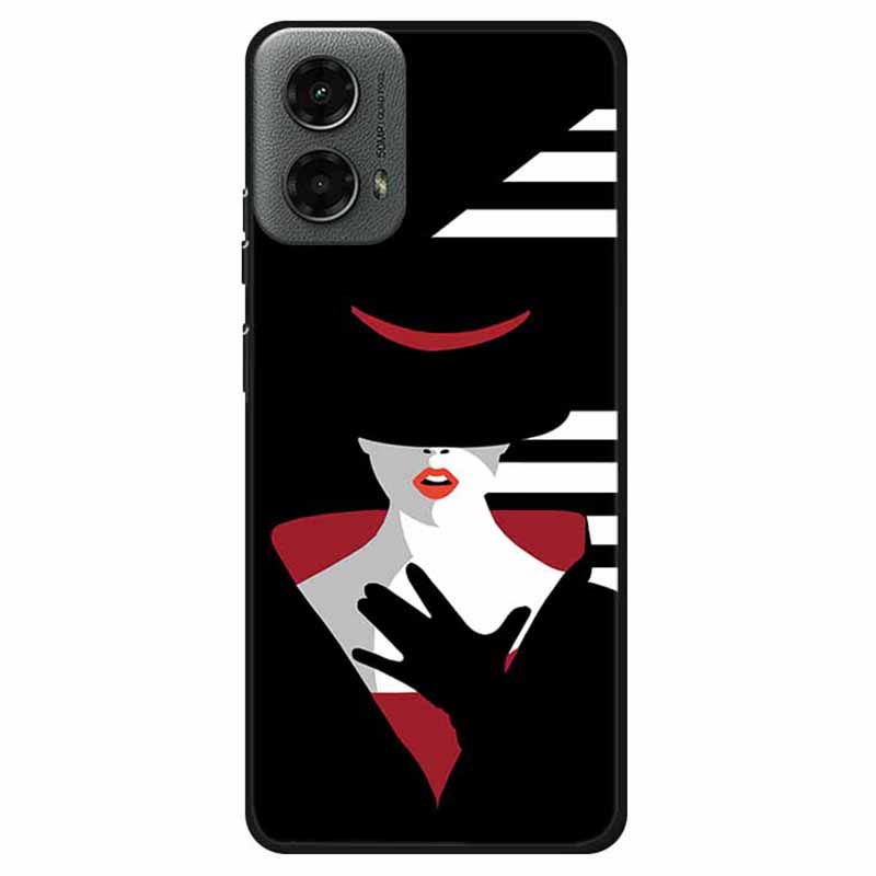 Dla Motoroli Moto G 5G (2024) Etui Miękkie TPU Wzór Telefon Pokrowiec