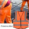 High Visibility Safety Sport Breathable Vest with Mesh Night Security Reflective Waistcoat OrangeOrange