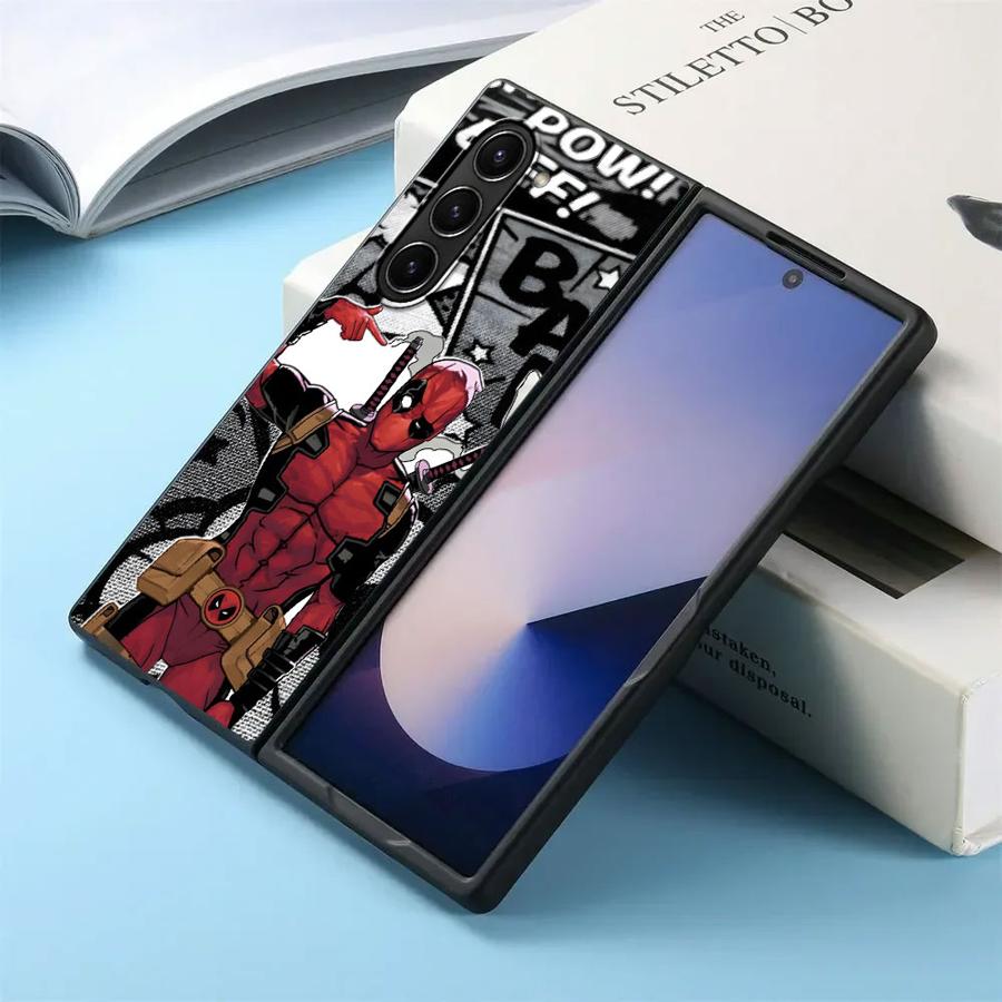 Case for Samsung Galaxy ZFold6 ZFold4 ZFold3 ZFold5 ZFold7 Z Fold 7 6 5 4 3 Back Phone Cover Marvel Cartoon Iron Man Hulk