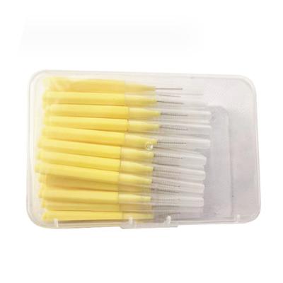 40pcs Dental Interdental Brushes for Braces 0.4mm Ultra Fine Soft Interdental Teeth Gaps Cleaning