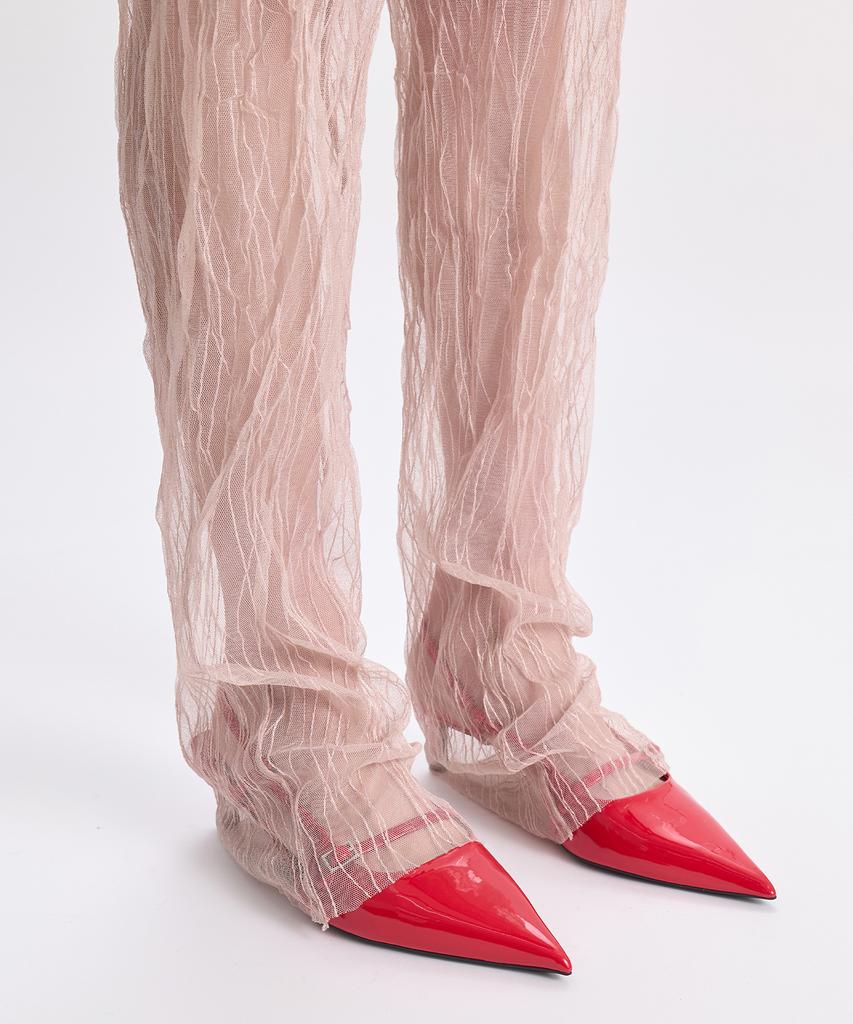 GYEONG Tulle Slim Pants_Beige
