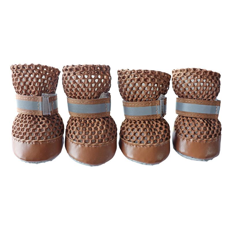 4PCS Shoes Breathable - Wear-Resistant Dog Outdoor Boots For Small Medium Dogs Cats Puppy Pet Accessories