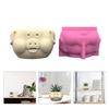 Pig Shaped Concrete Moulds DIY Vase Molds Silicone Material for DIY Hand-Making