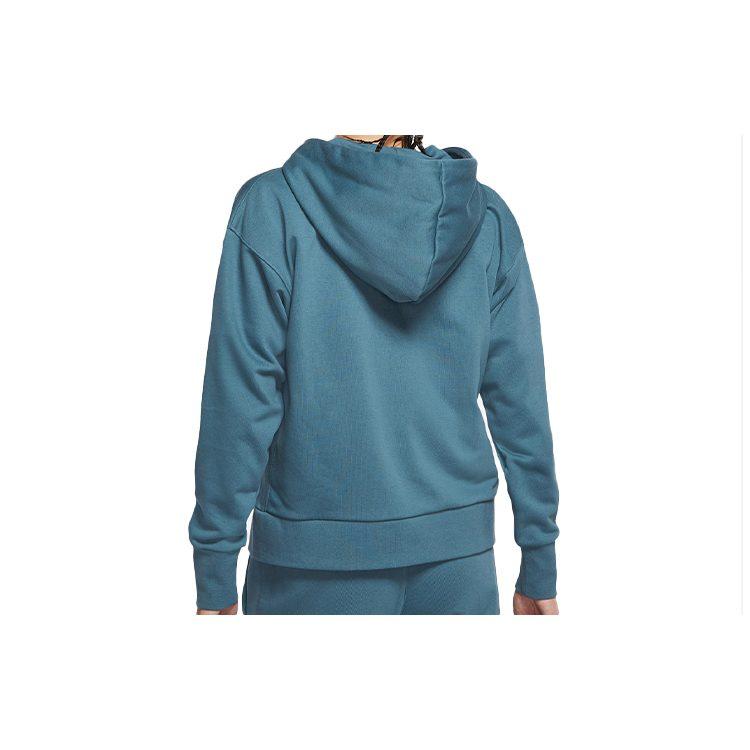 Nike Sweatshirts Women's Gray Green Hooded Moderate Regular CU3794-058