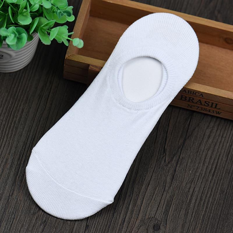 Spring and Summer New Shallow Low Men's Boat Socks Silicone Non-slip Leisure Combed Cotton Breathable Anti-odour Invisible Socks